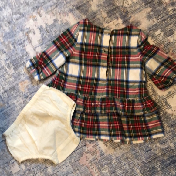 🎄Baby Gap Plaid Dress 0-3 Months 🎄 - Picture 2 of 2